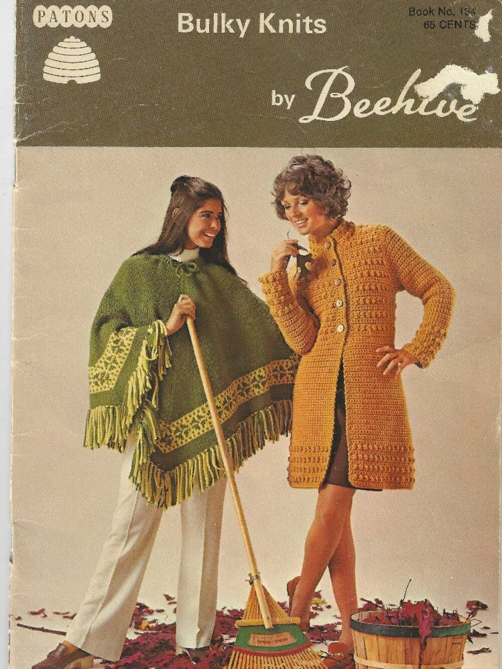 Vintage Patons by Beehive Bulky Knits & Crochet for Adults & Children Bk No. 134